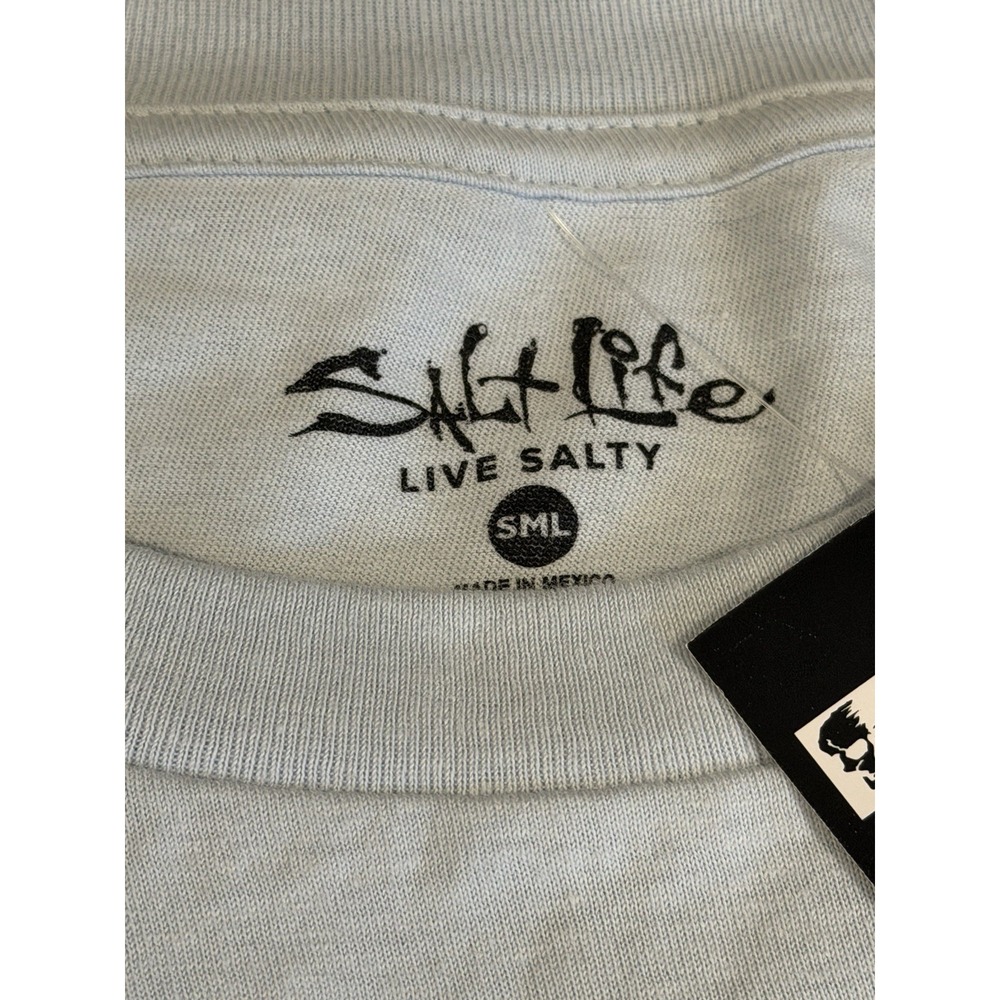 SALT LIFE T-shirts, Sizes Small Brand New Skulls And Poles - Picture 3 of 6